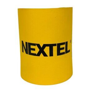 Nextel Foam Drink Holder Koozie Can Cooler Yellow Logo